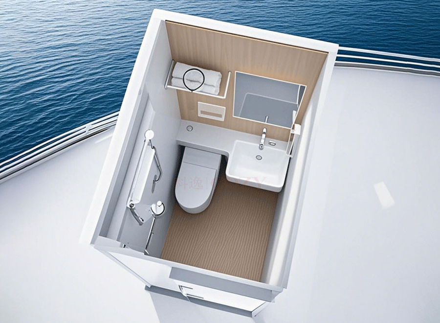 Marine Project Integrated Bathroom, Ready-to-use Prefab Bathroom Pod