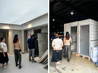 Australian customers came to visit the COZY Xiangcheng factory