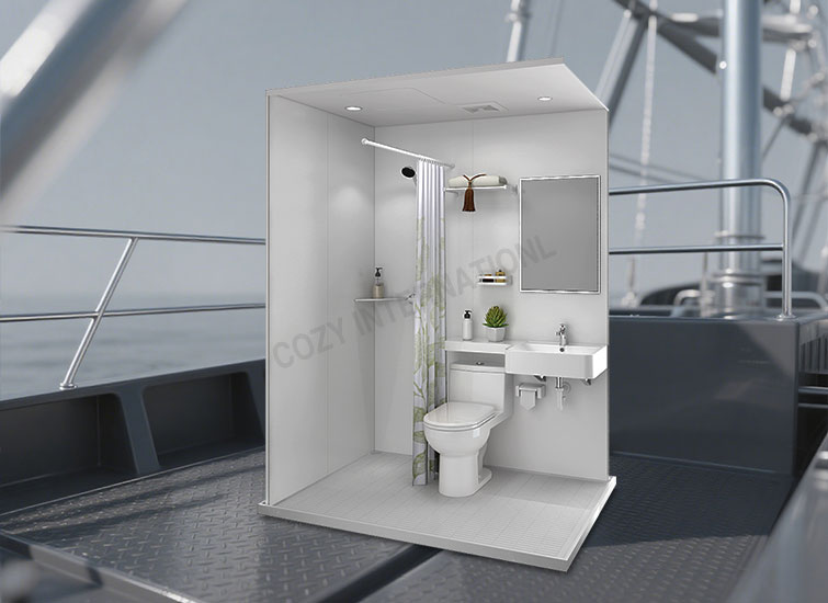 Cruise Bathroom Units Prefab Bathroom Pods for Ship Boot