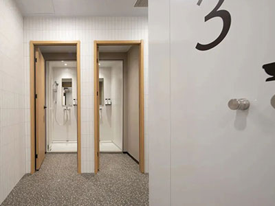 What level can domestic prefab bathroom units reach nowadays?