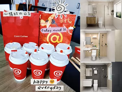 The temperature drops | Warm up with a cup of coffee?