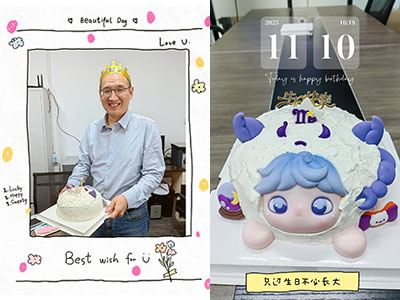 The birthday party initiated by Manager Liu