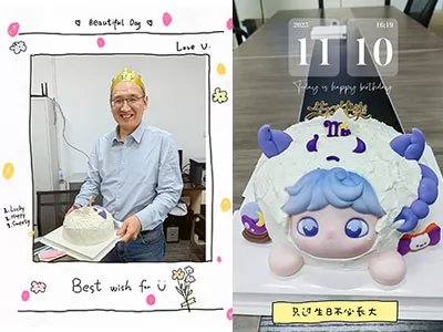 The birthday party initiated by Manager Liu
