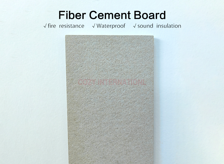 Fireproof Water Resistant Interior Wall Cladding Lightweight Fiber Cement Board