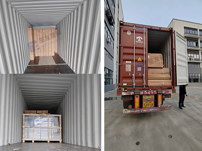 The prefab bathroom units components being sent to Taiwan, China are on their way