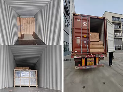 The prefab bathroom units components being sent to Taiwan, China are on their way