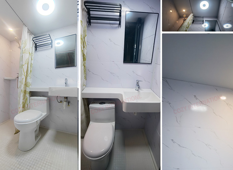 Super value modular all in one bathroom toilet unit for hotels(MTU1217)