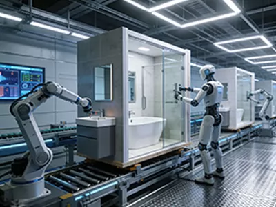 Humanoid Robots: The Future of Factory-Built Bathrooms Delivered to Project