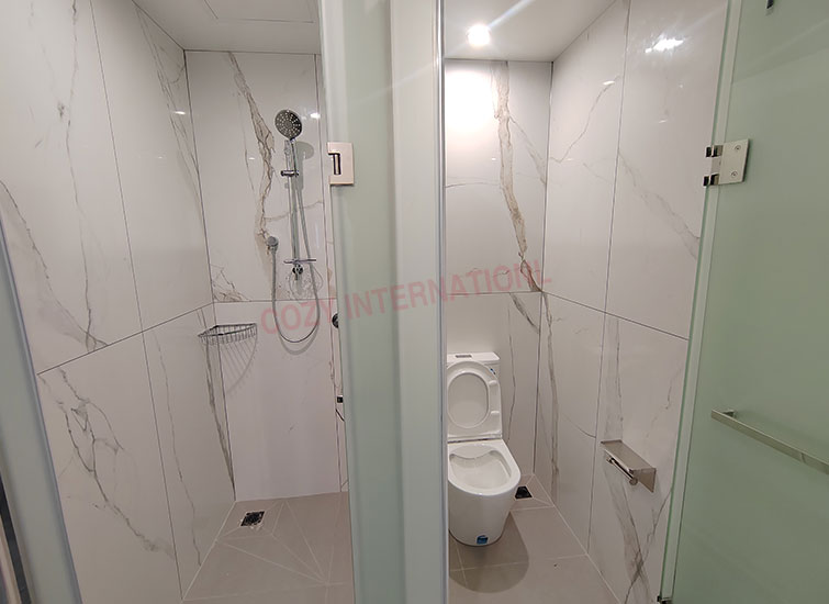 Luxurious ceramic tile bathroom pods with australian standard(QUBP1826)