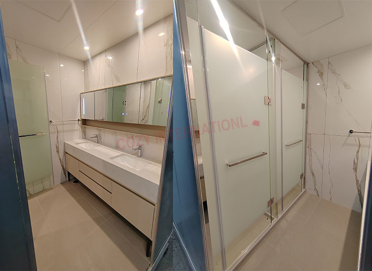 Luxurious ceramic tile bathroom pods with australian standard(QUBP1826)