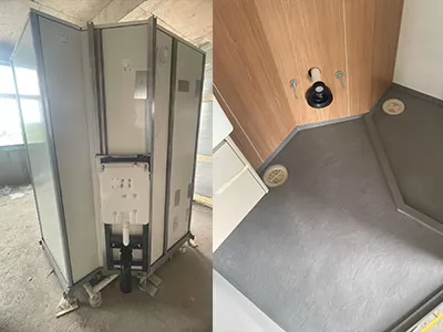 The marine integrated bathroom has successfully completed the trial installation.