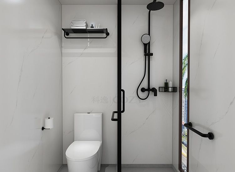 High-end Japanese waterproof prefabricated bathroom pods toilet and bathroom unit(BUH1216)