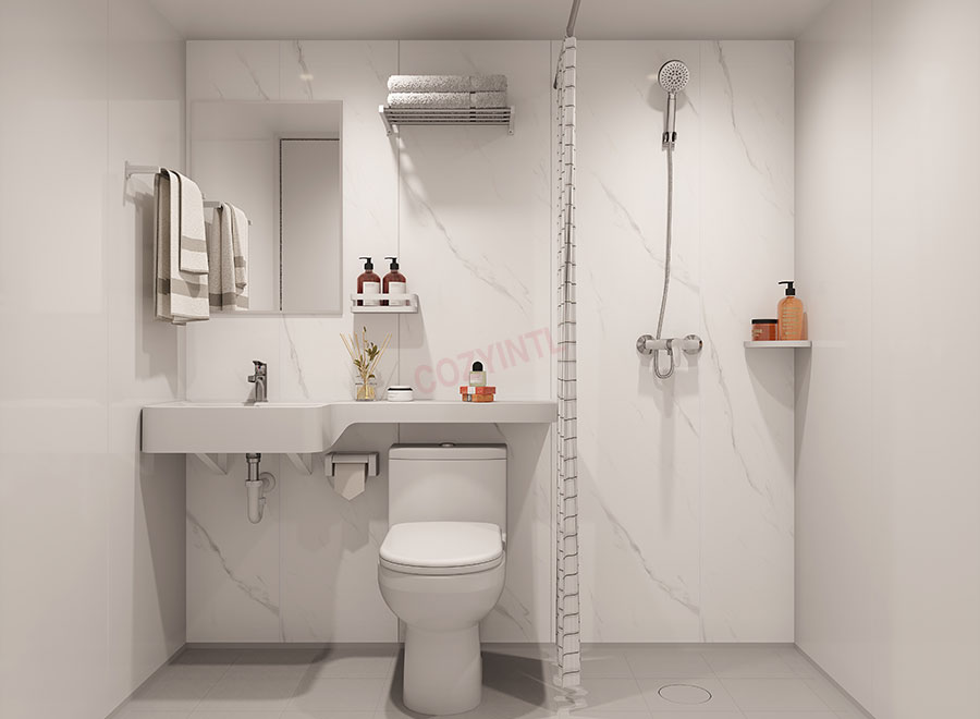 Good quality marine toilet and shower units low cost prefab bathroom pod