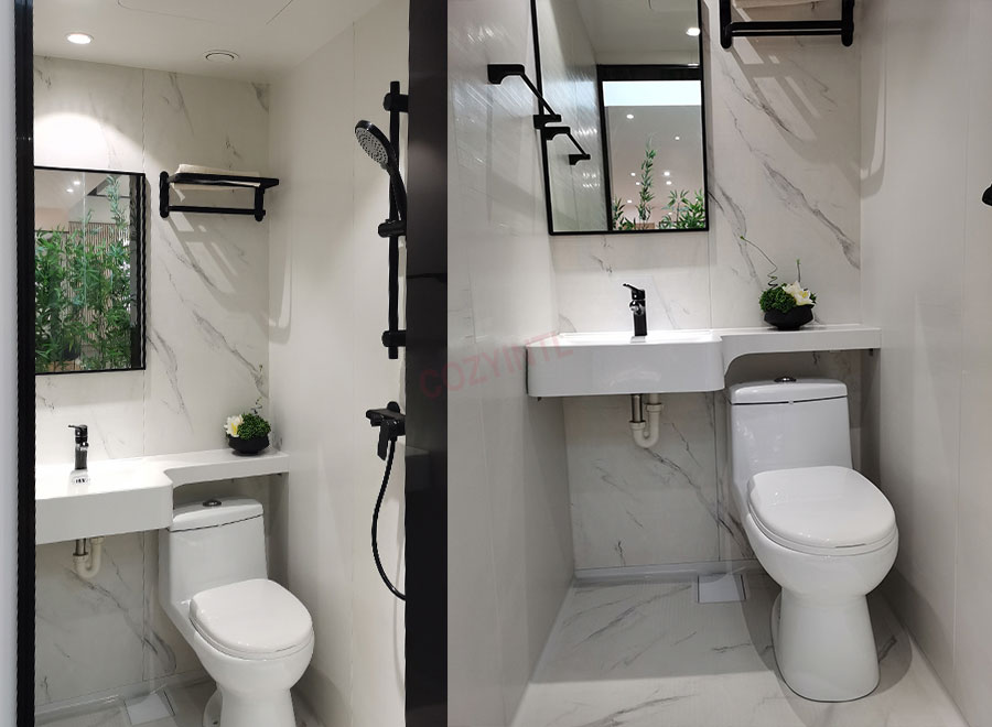 Cheap bathroom unit pods prefab bathroom pod prefabricated(BUL1014)