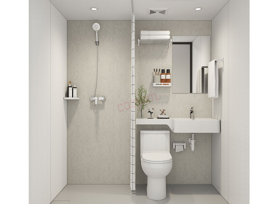 2024 New ready to install prefab bathroom caravan bathroom pod