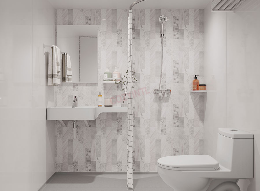 Fast installation SMC prefabricated bathroom pod hot sale all in one bathroom with toilet (BUL1618)