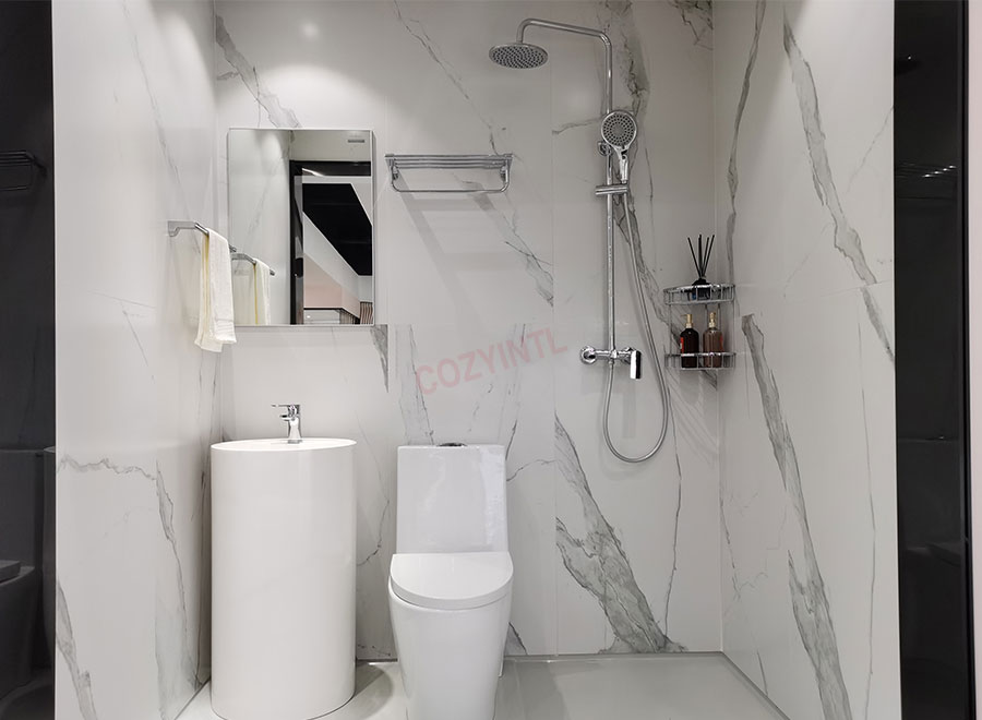 Waterproof prefab complete shower units bathroom and bathroom unit (BUL1218)