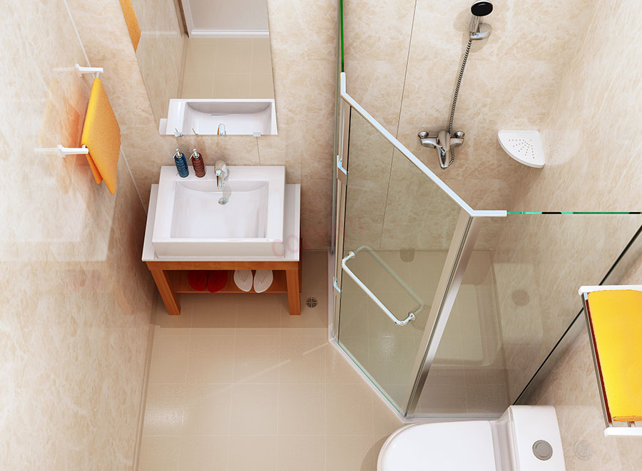 Light weight shower toilet unit all in one portable bathroom pod toilet for apartment(BUL1618_greentree)