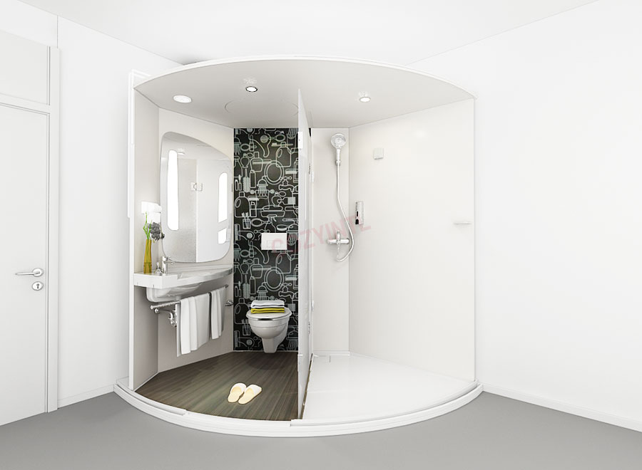 Prefabricated bathroom unit all In one bathroom units(BUL1720-yihe)