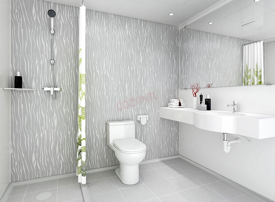 Simple design prefab bathroom pods with toilet modular units for container (BUL1624)