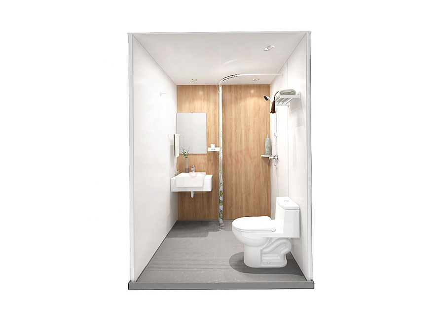 High-end prefab modular bathroom all in one bathroom units (BUL1616)