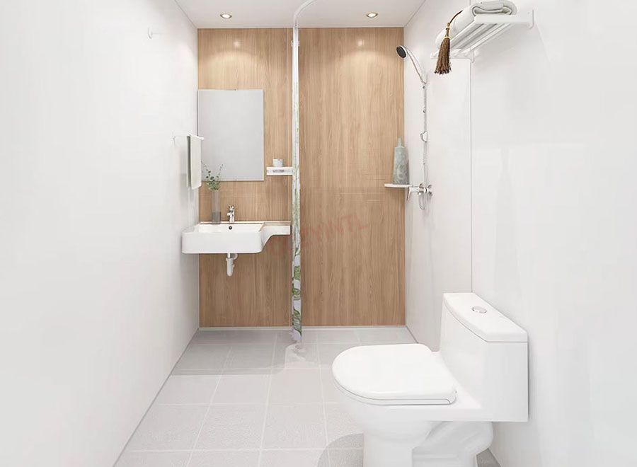 High-end prefab modular bathroom all in one bathroom units (BUL1616)