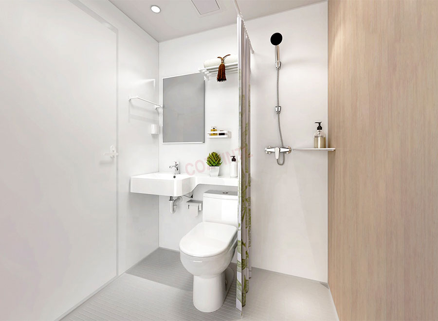 Prefabricated bathroom pods unit all In one bathroom units for Malaysia market (BUL1116)