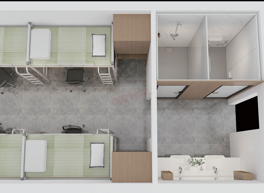 Modular bathrooms all in one toilet and bathroom unit for school bathroom decoration