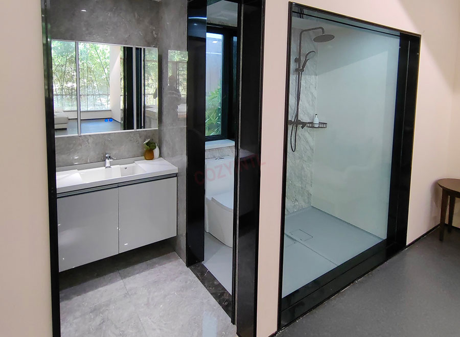 Prefabricated bathroom unit all in one modular bathroom units with toilet and shower(BUH1418)