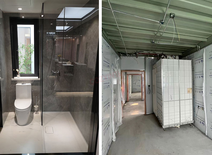 High-end Japanese waterproof prefabricated bathroom pods toilet and bathroom unit(BUH1216)
