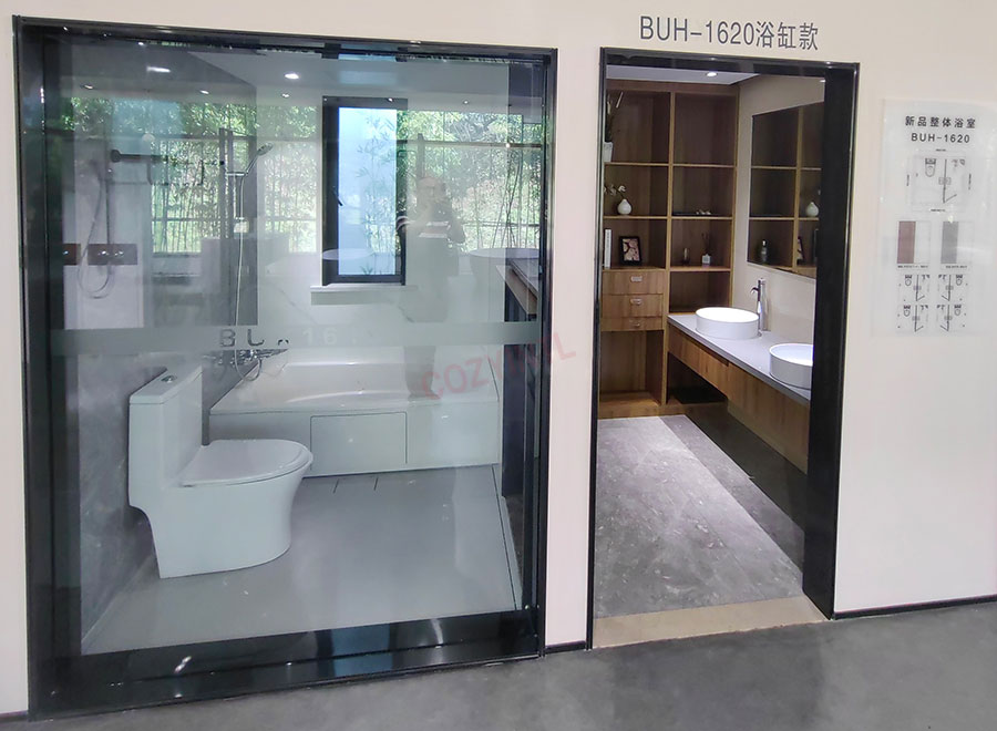Japanese style showers bathroom ready made bathroom pod(BUH1620)