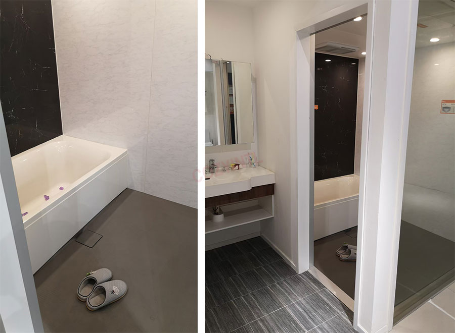 Unique design prefab all in one bathroom units of Japanese style(BUH1420)