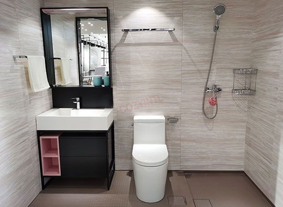 Good quality marine toilet and shower units prefab bathroom pod(BUE1224)