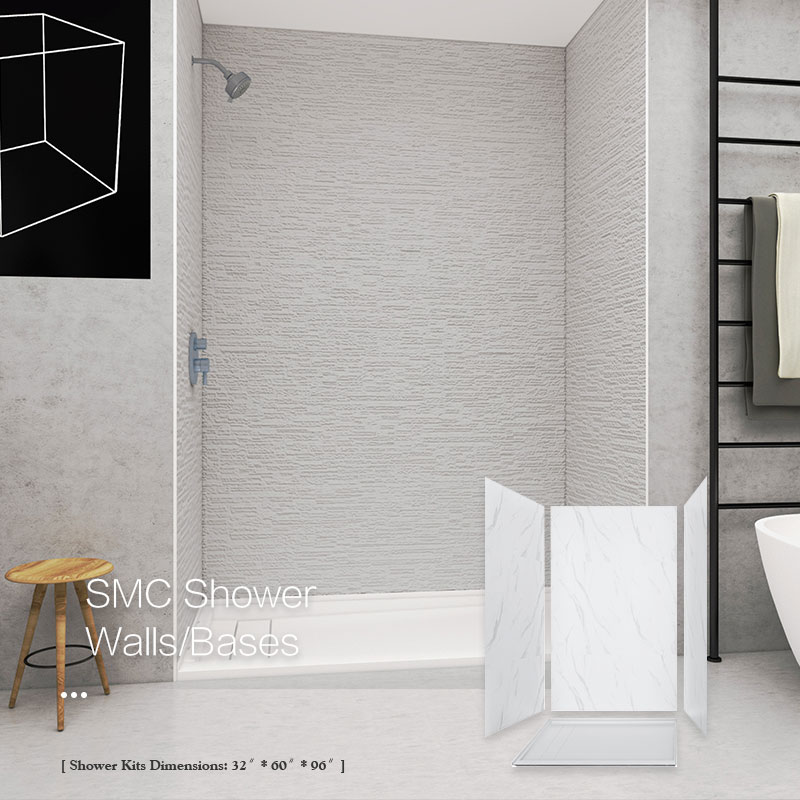 Shower wall panels and bases 326096 with UPC certification