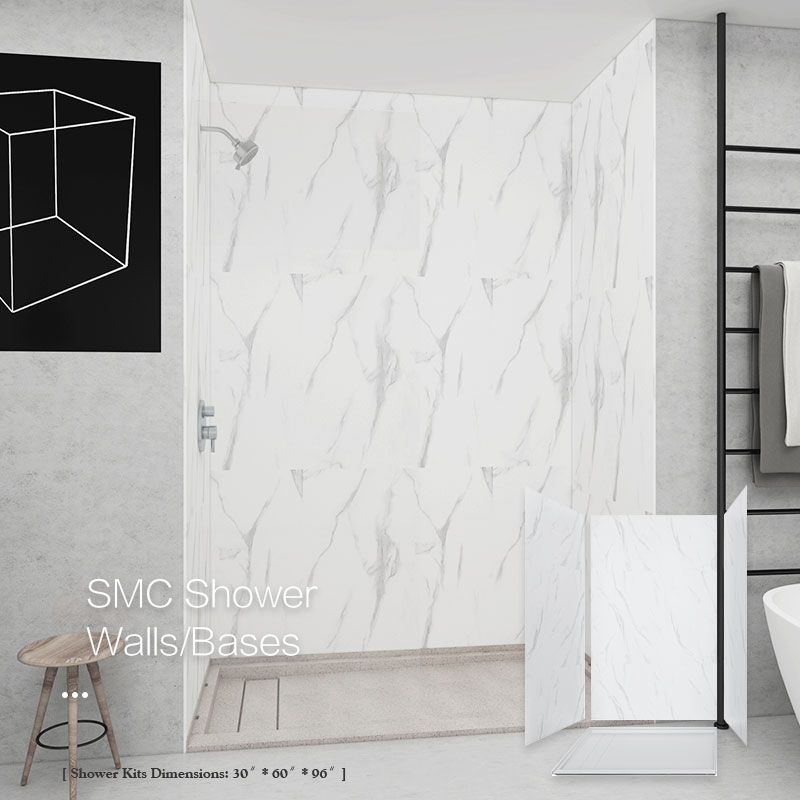 Shower wall surround and shower tray for the US certificated UPC