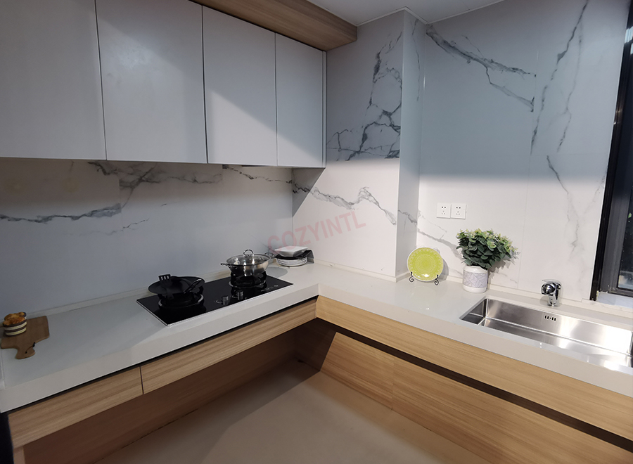 Kitchen furniture design durable drawer basket kitchen storage SMC kitchen cabinet for wholesales