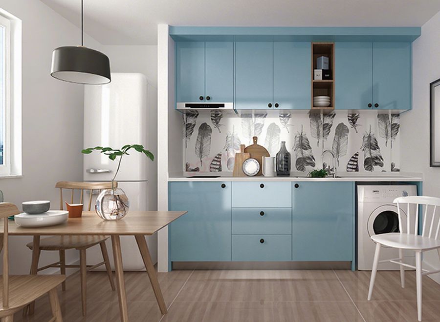 Factory price latest modular kitchen cabinet units complete set prefab kitchen unit