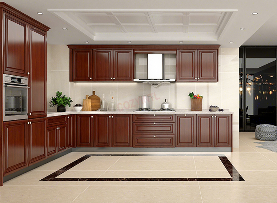 Wholesale custom flat pack modern kitchen cabinets industrial kitchen design furniture kitchen