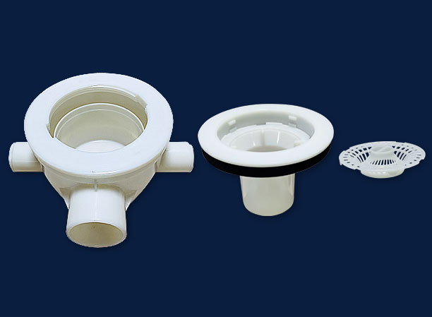 Patented horizontal drainage bathroom drain floor