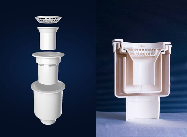 Patented vertical drainage bathroom drain cover