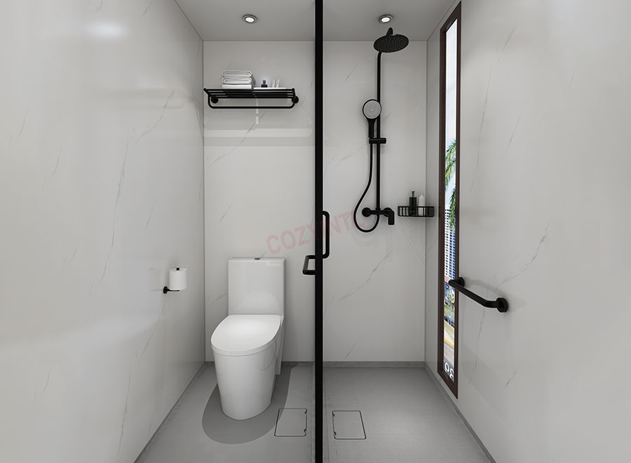 High-end Japanese waterproof prefabricated bathroom pods toilet and bathroom unit(BUH1216)