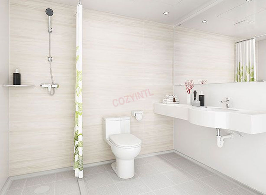 Simple design prefab bathroom pods with toilet modular units for container (BUL1624)